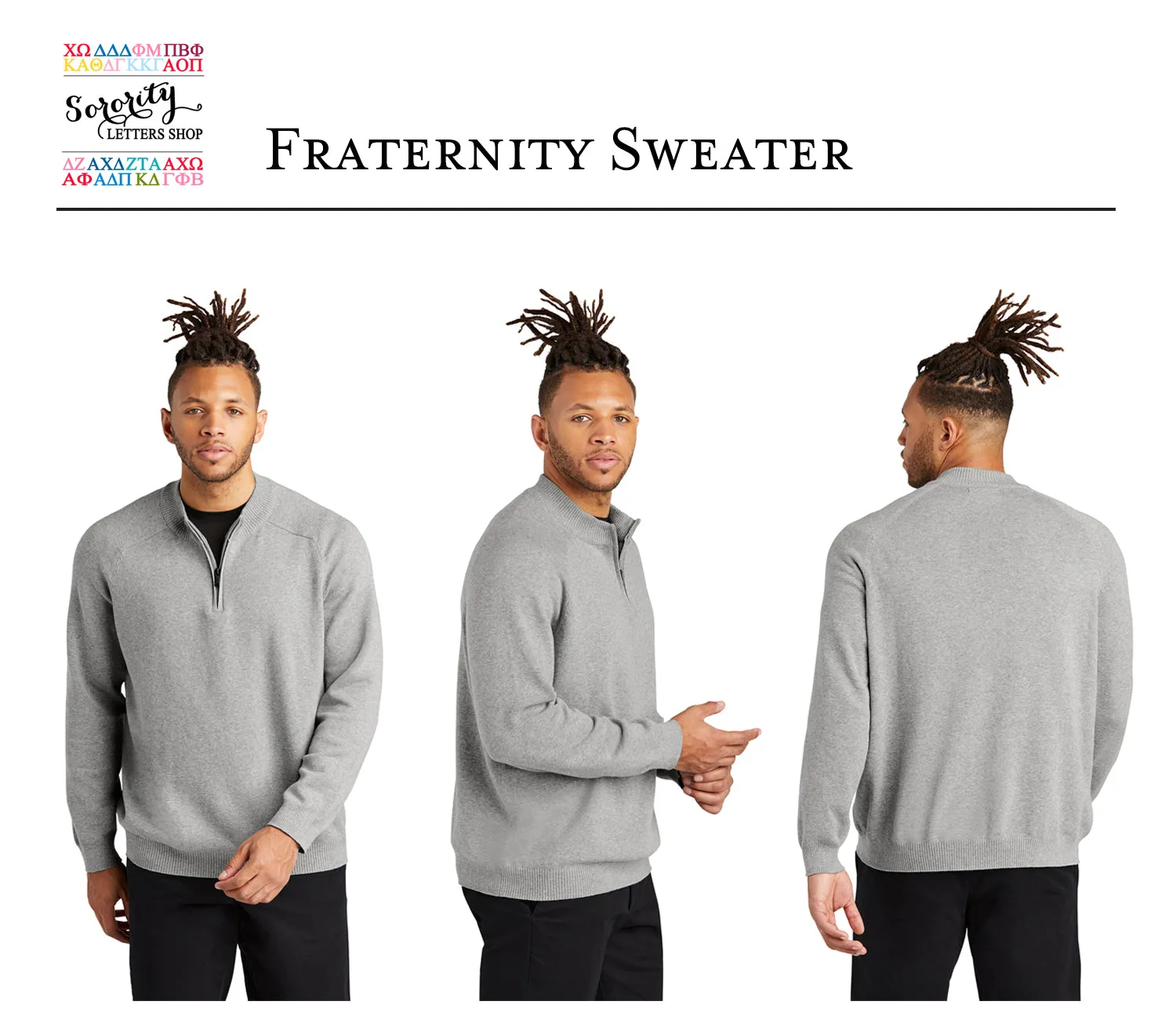 Kappa Kappa Psi 1/4-Zip Monogrammed Sweater