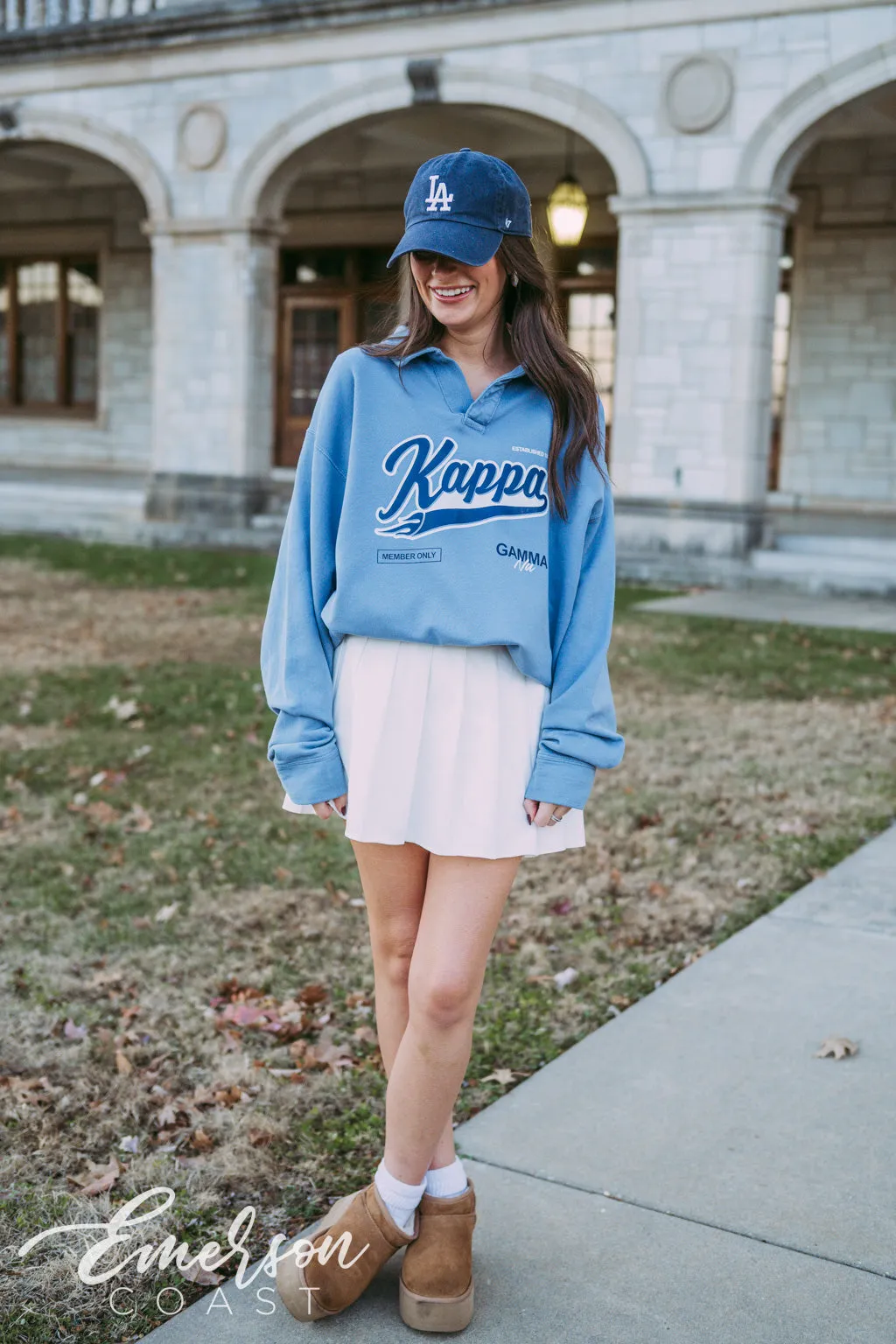 Kappa Members Only Oversized Collared Crew