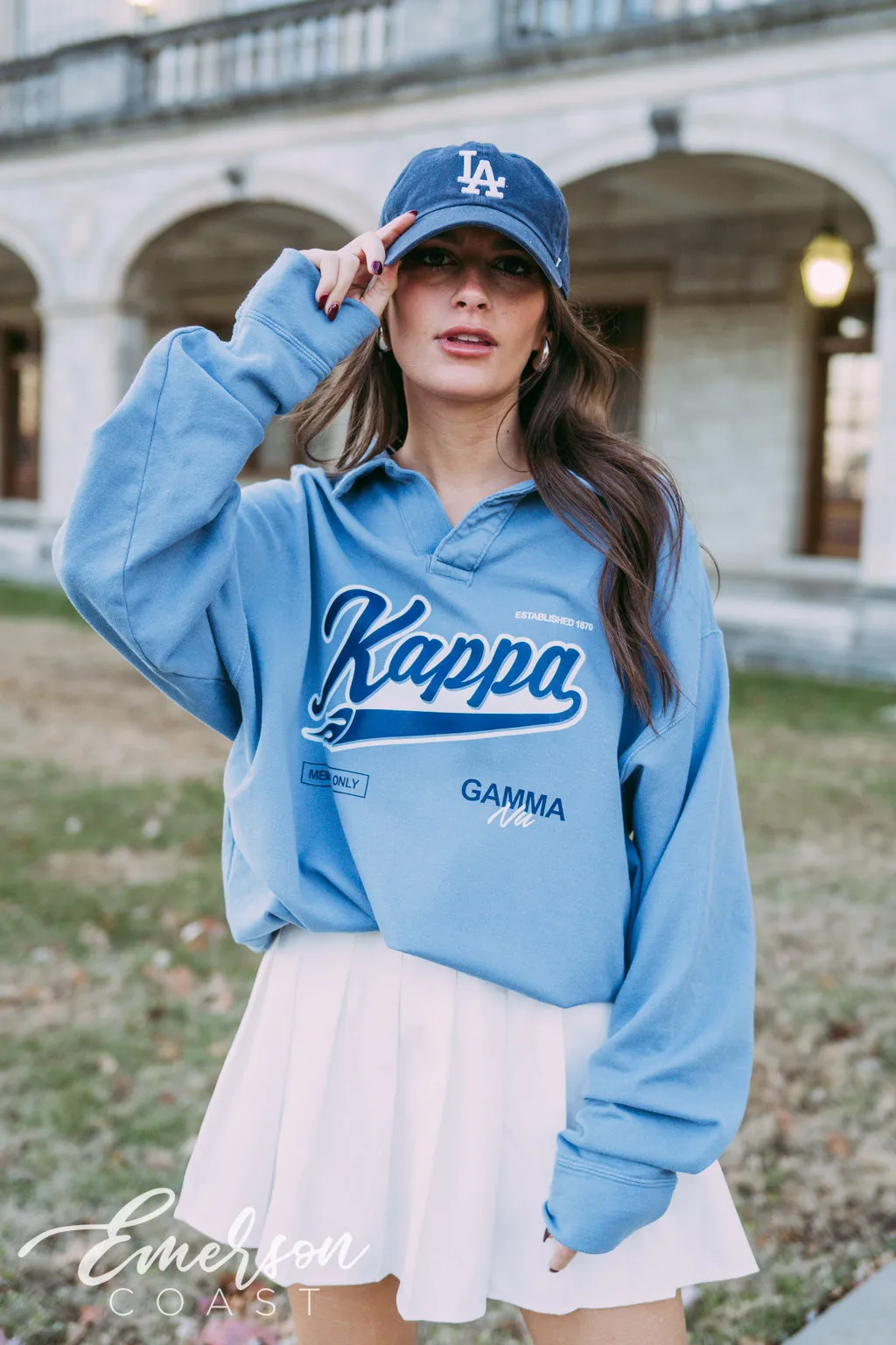 Kappa Members Only Oversized Collared Crew