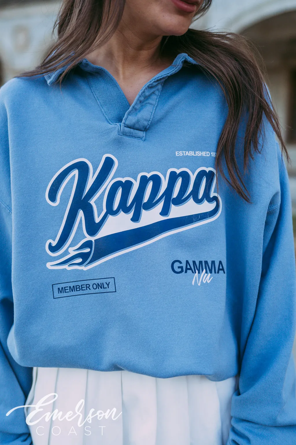 Kappa Members Only Oversized Collared Crew