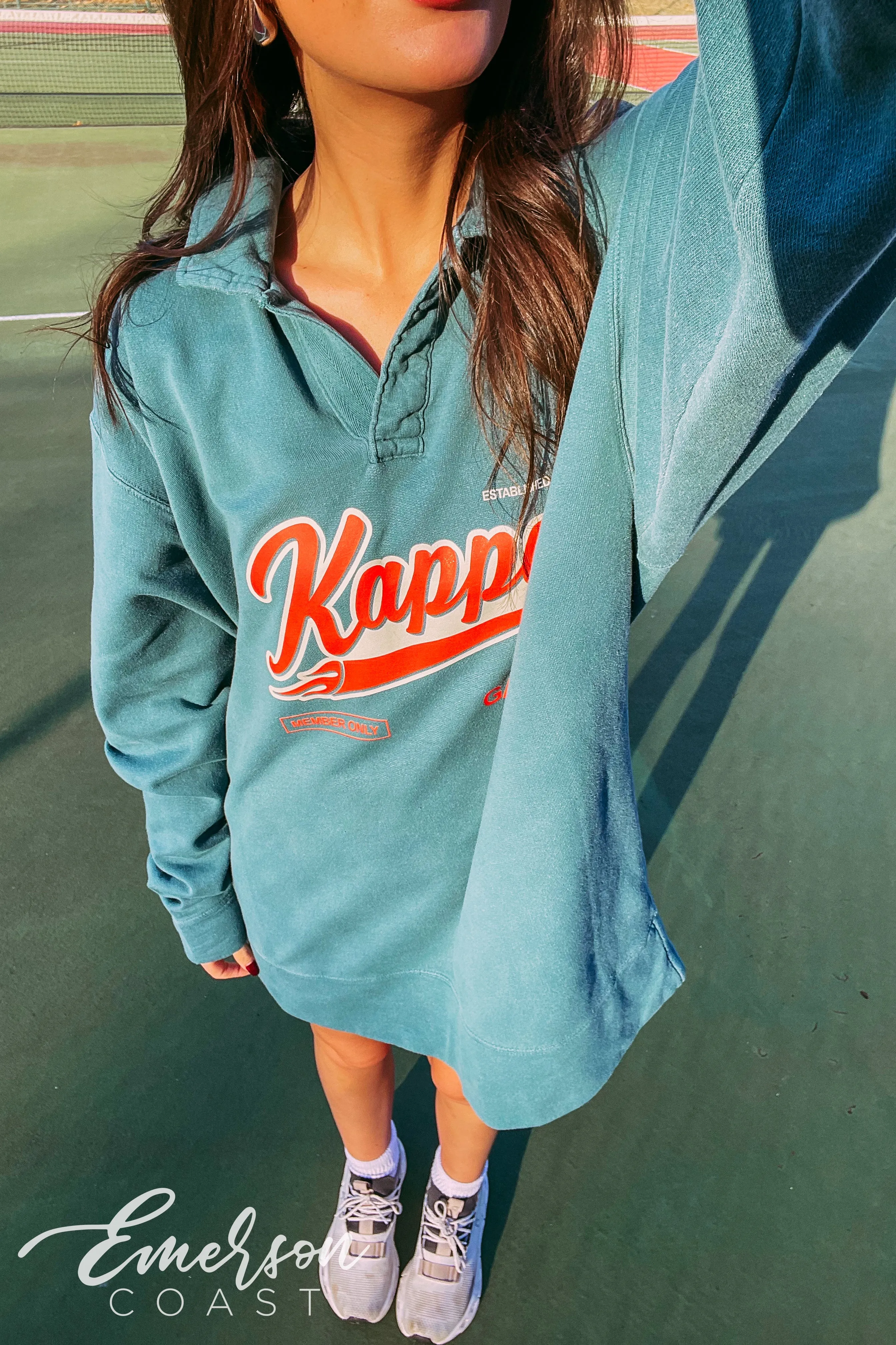 Kappa Vintage Oversized Collared Crew