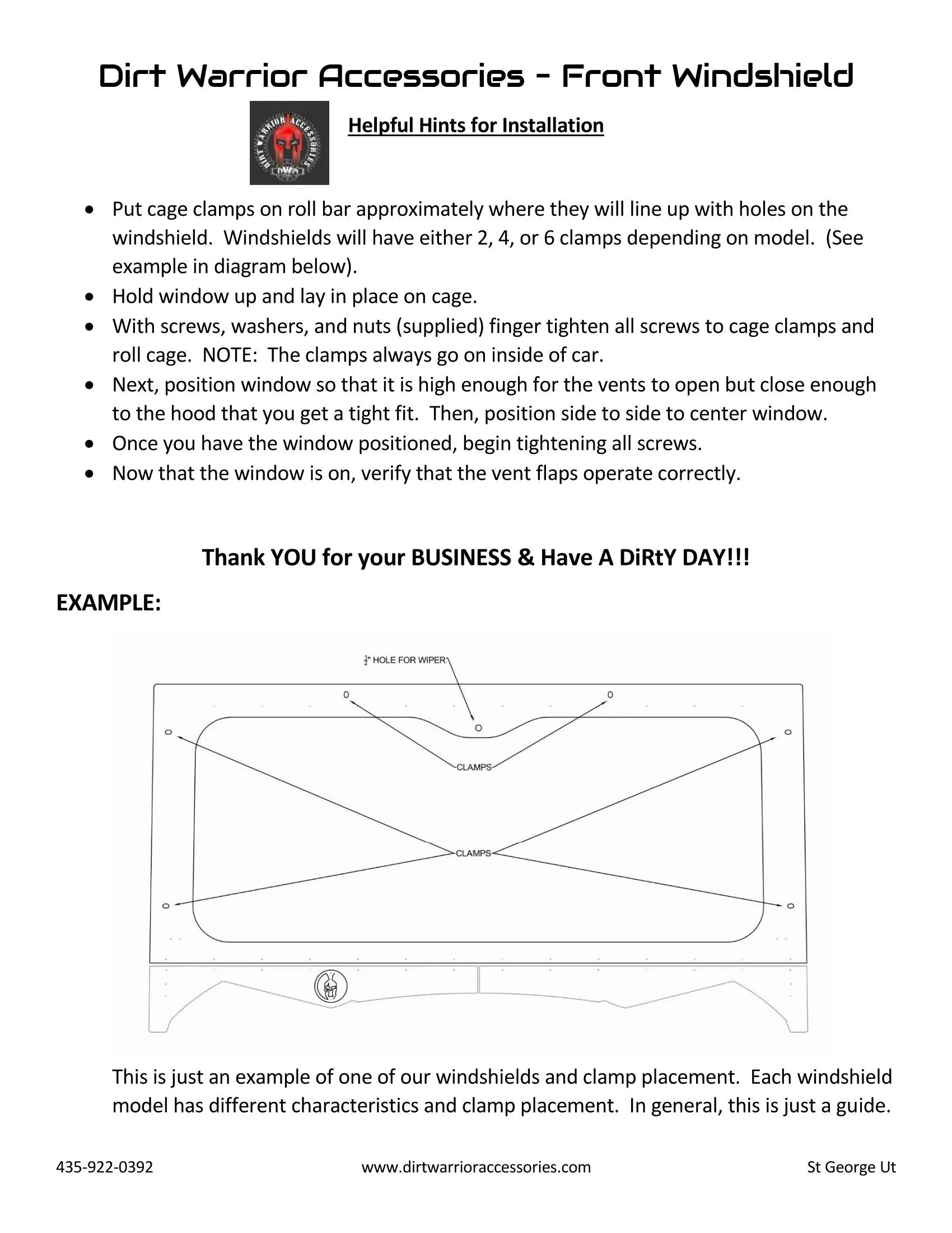 KAWASAKI TERYX KRX1000 FRONT WINDSHIELD 2020 