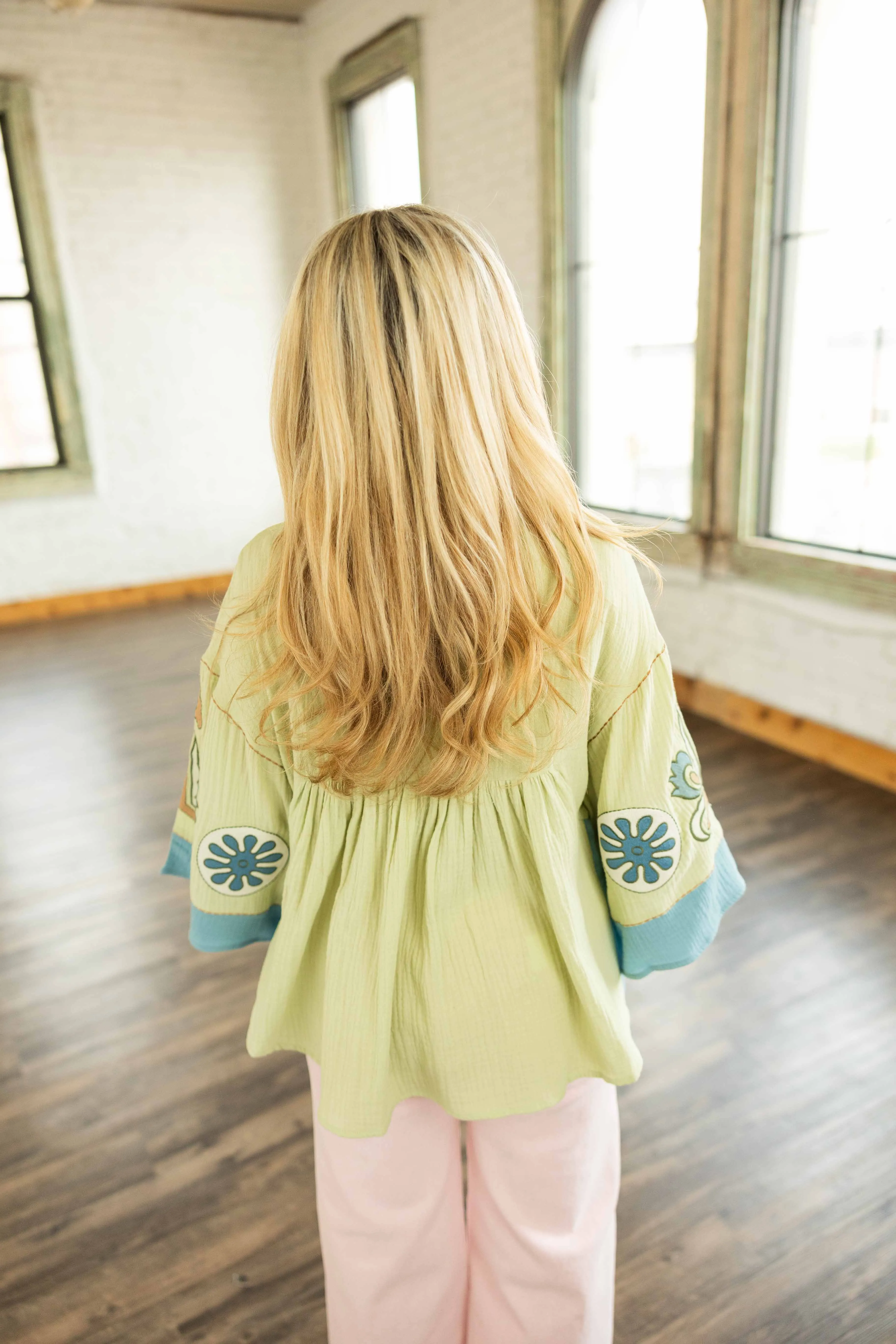 KAYLA EMBROIDERY BOHO TOP