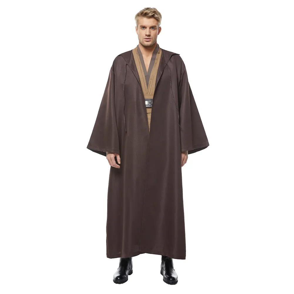 Kenobi Jedi TUNIC Cosplay Costume Brown Version