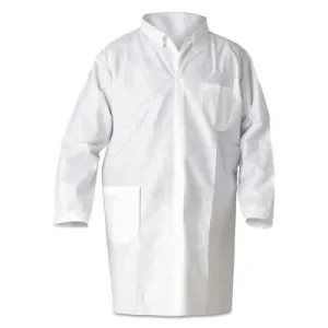 Kimberly-Clark Professional KleenGuard A20 Breathable Particle Protection Lab Coats, Large, 10029