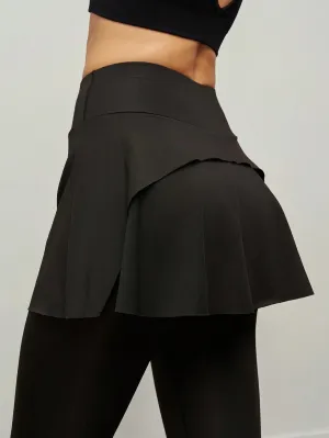 Knee Length Skirt With Built-In Leggings