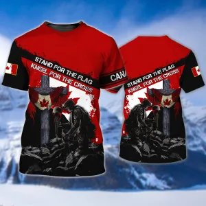 Knell For The Cross Remembrance Day Veterans Canada 3D Shirt