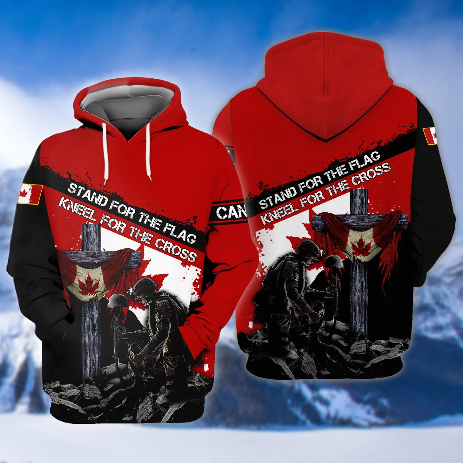 Knell For The Cross Remembrance Day Veterans Canada 3D Shirt