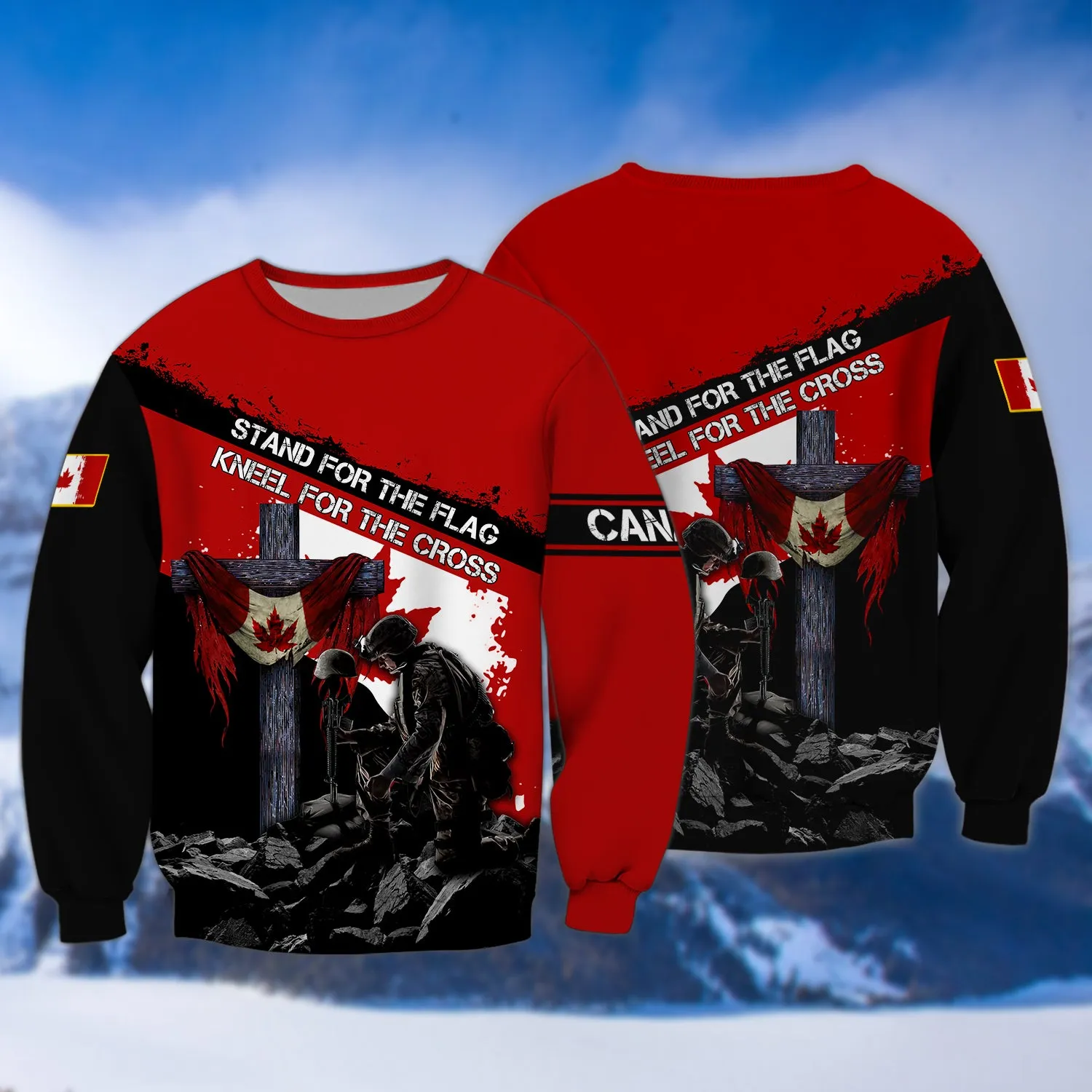 Knell For The Cross Remembrance Day Veterans Canada 3D Shirt