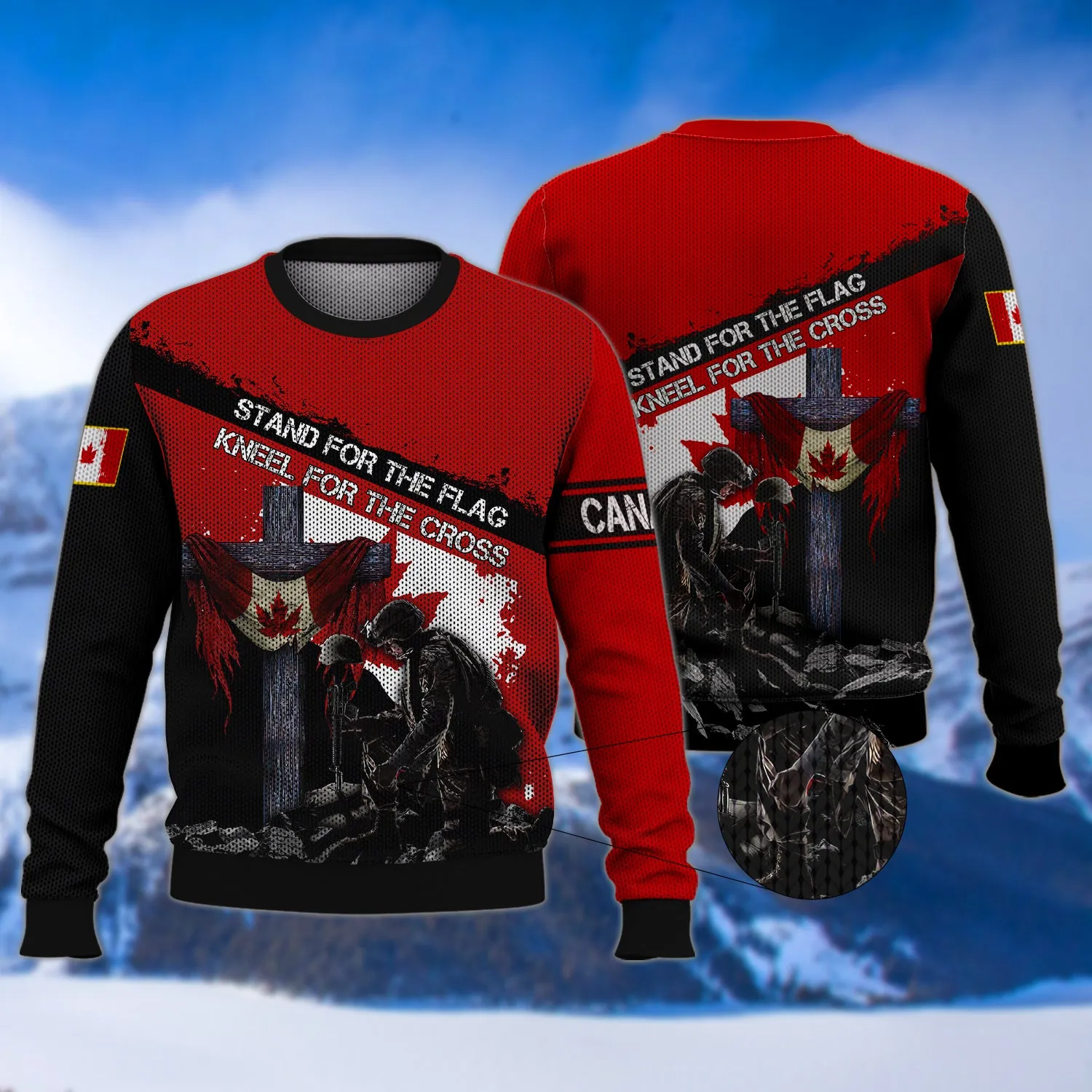 Knell For The Cross Remembrance Day Veterans Canada 3D Shirt
