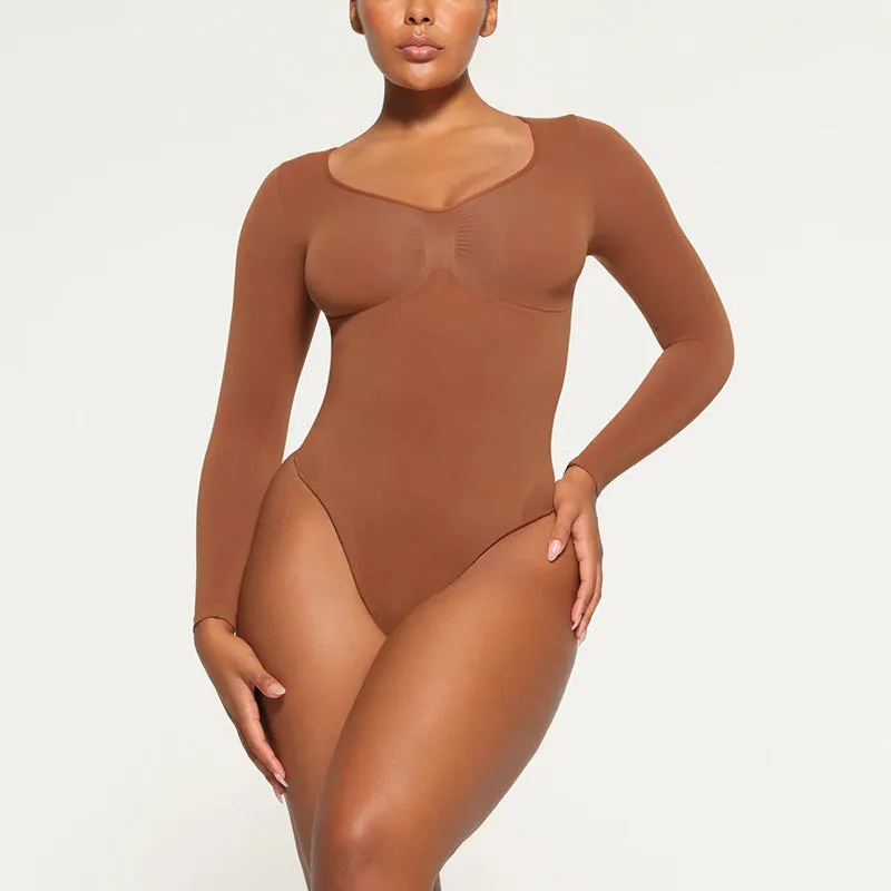 Knit Long Sleeve Bottom Shirt Bodysuit