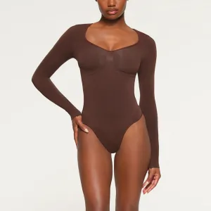 Knit Long Sleeve Bottom Shirt Bodysuit