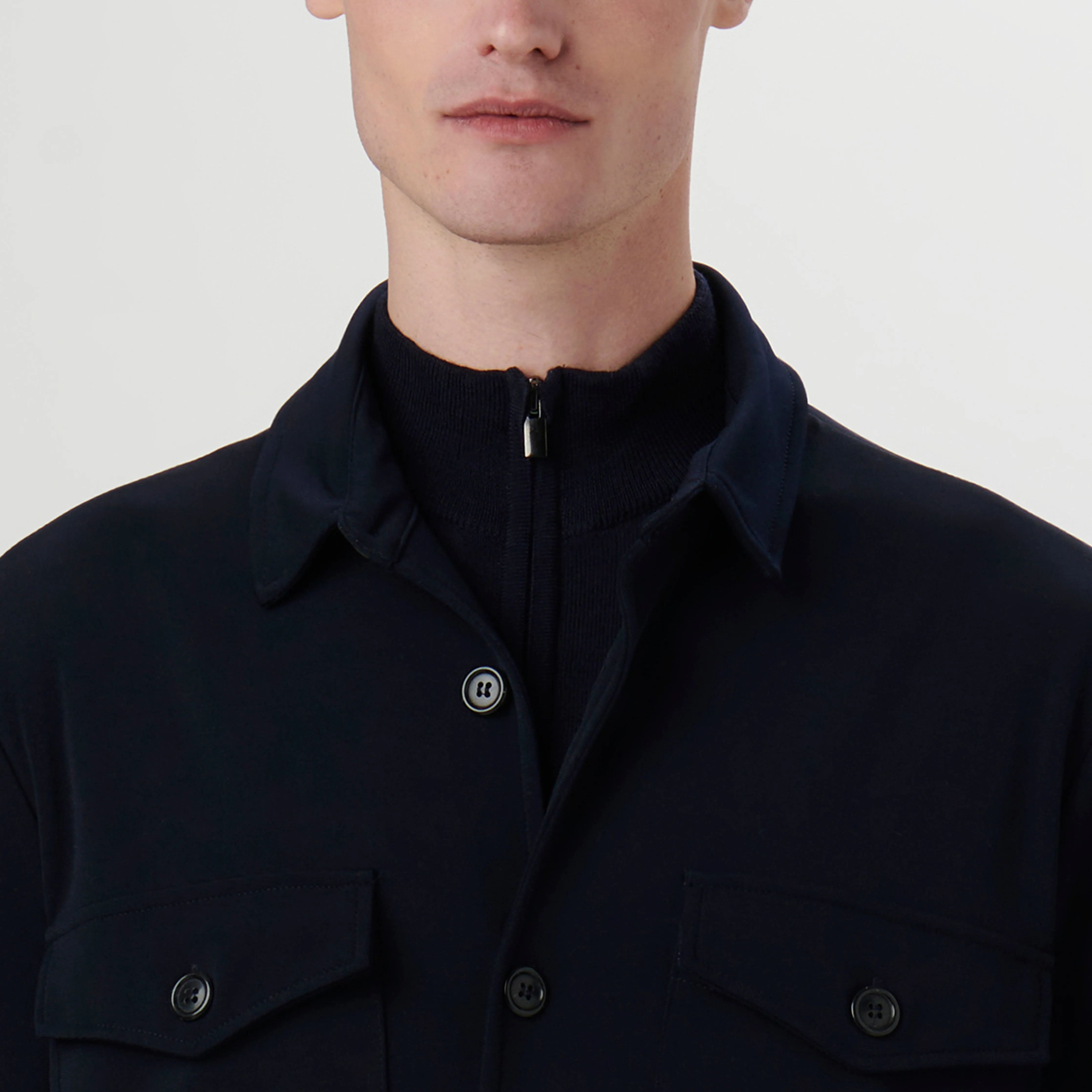 Knit Shirt Jacket