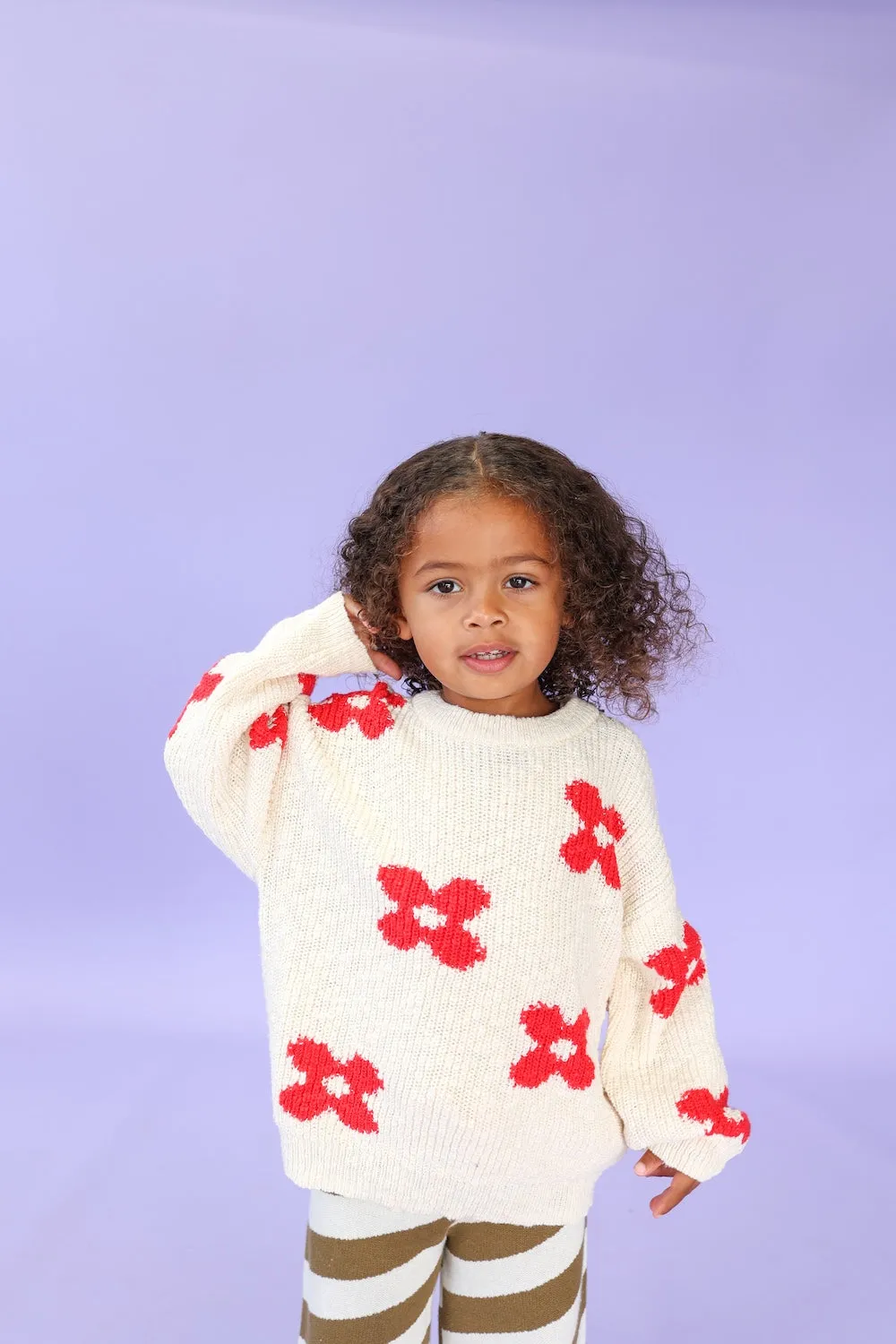 Knitted Posy Pull Over