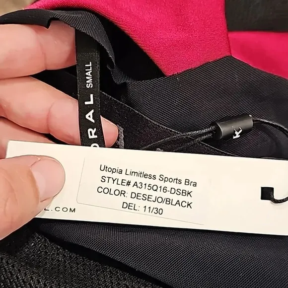 Koral KoralUtopia Layered Mesh Sports Bra Desejo