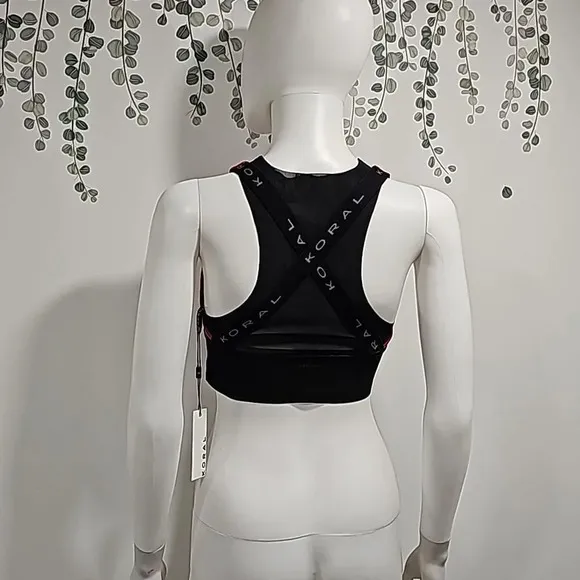 Koral KoralUtopia Layered Mesh Sports Bra Desejo
