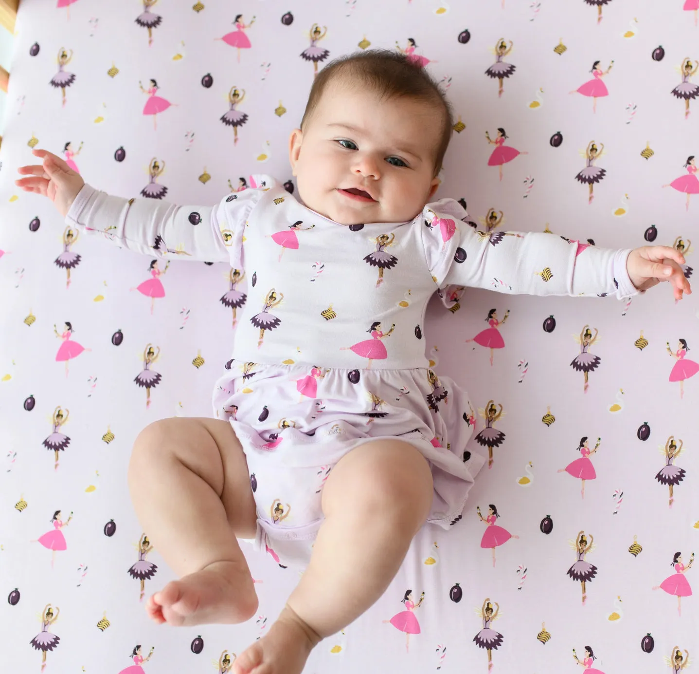 Kyte Baby - Long Sleeve Twirl Bodysuit - Sugar Plum