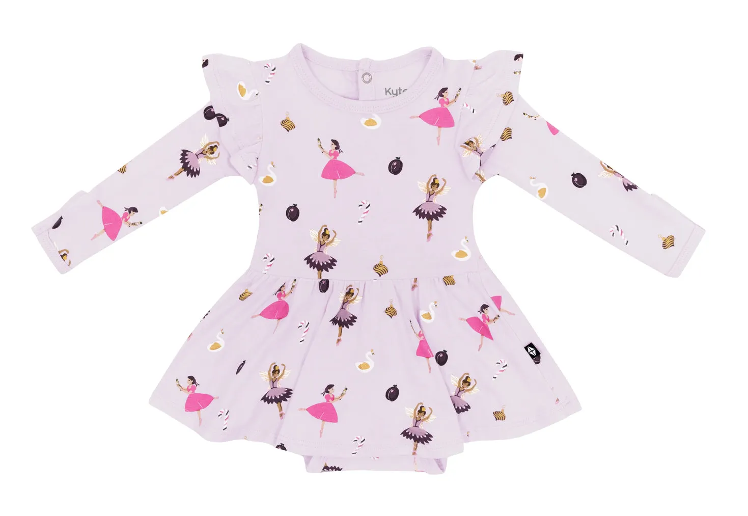 Kyte Baby - Long Sleeve Twirl Bodysuit - Sugar Plum