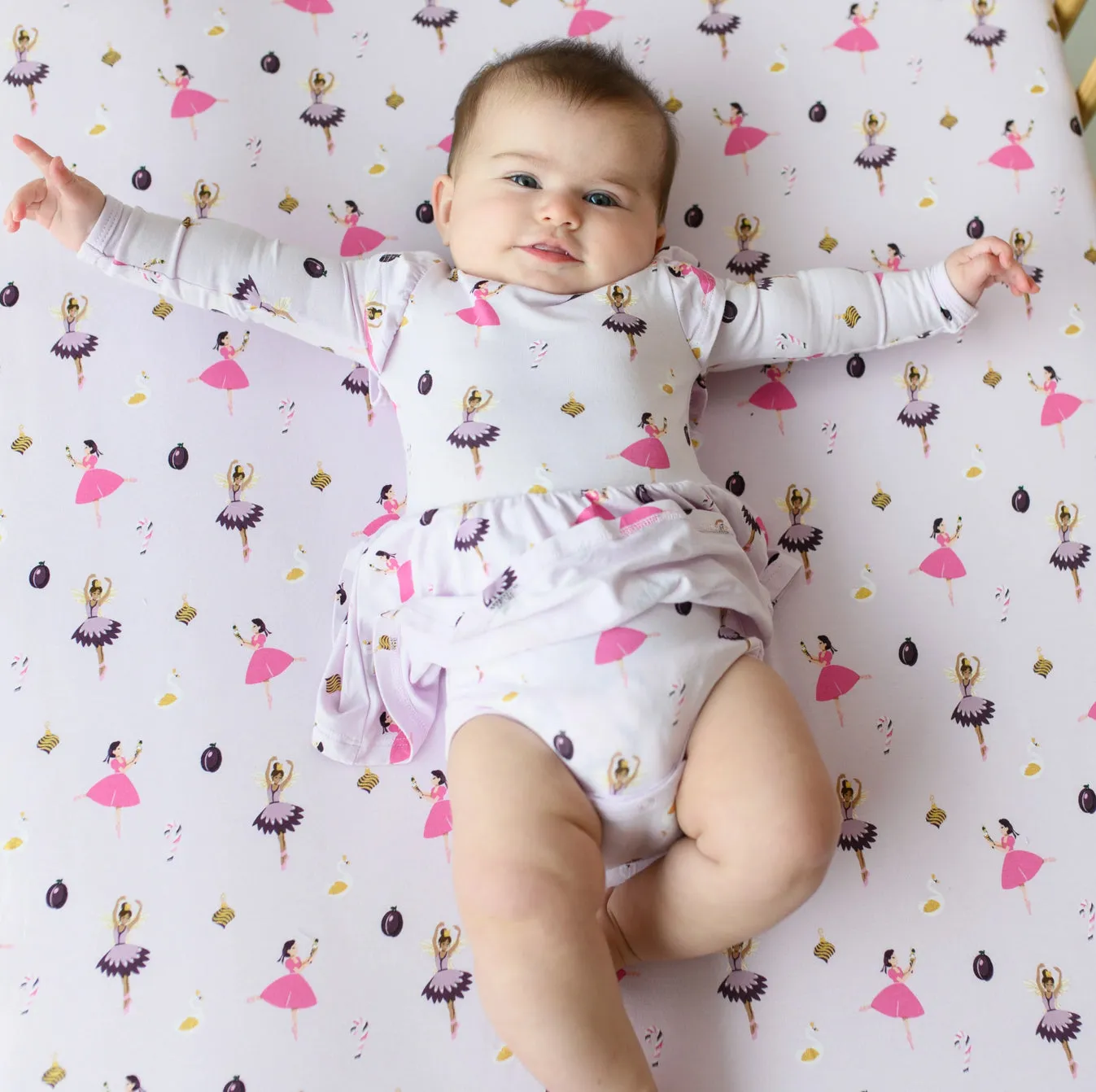Kyte Baby - Long Sleeve Twirl Bodysuit - Sugar Plum