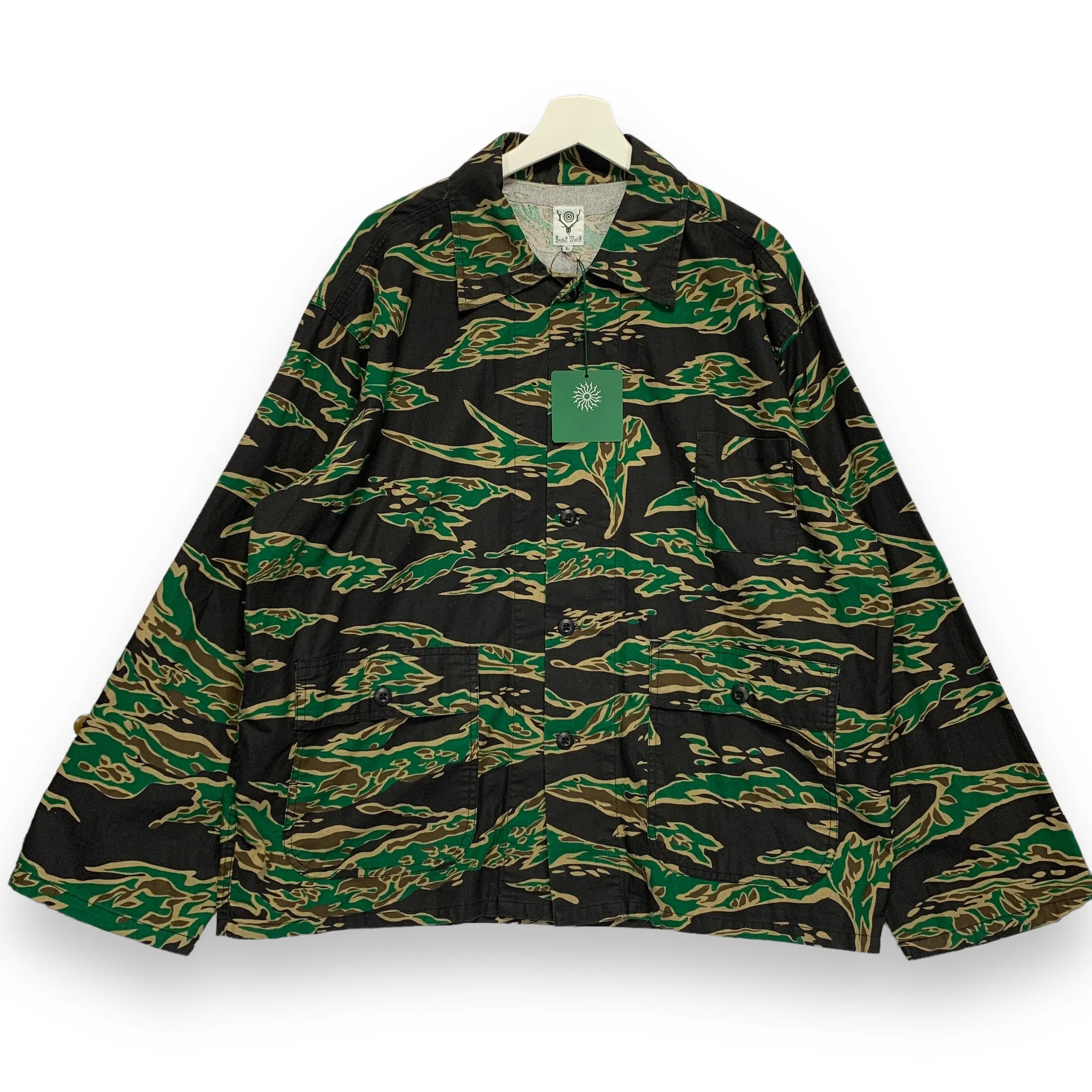[L] DS! South2 West8 S2W8 Tiger Camo Hunting BDU Shirt Jacket