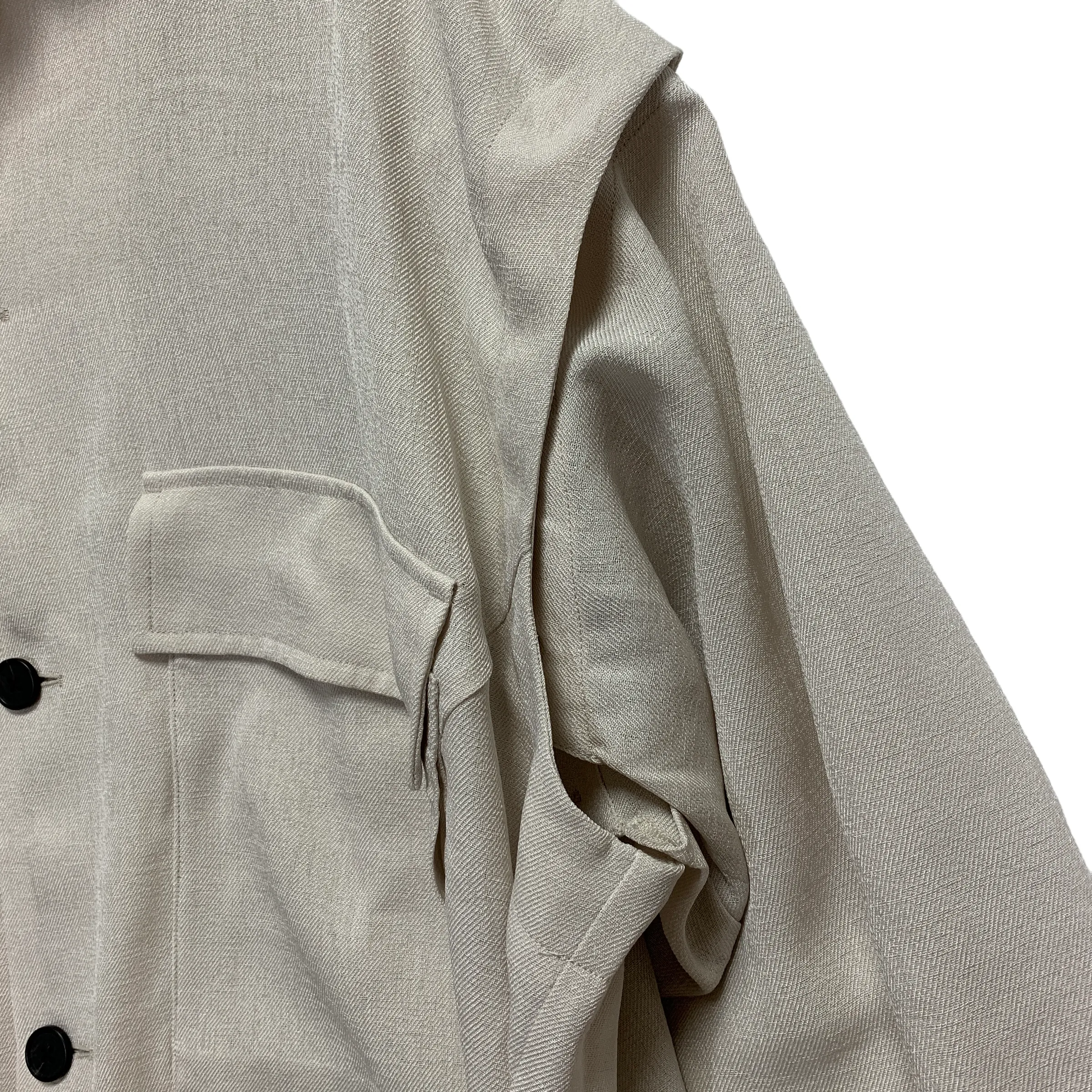 [L] Number Nine Oversized Polyester Shirt Jacket