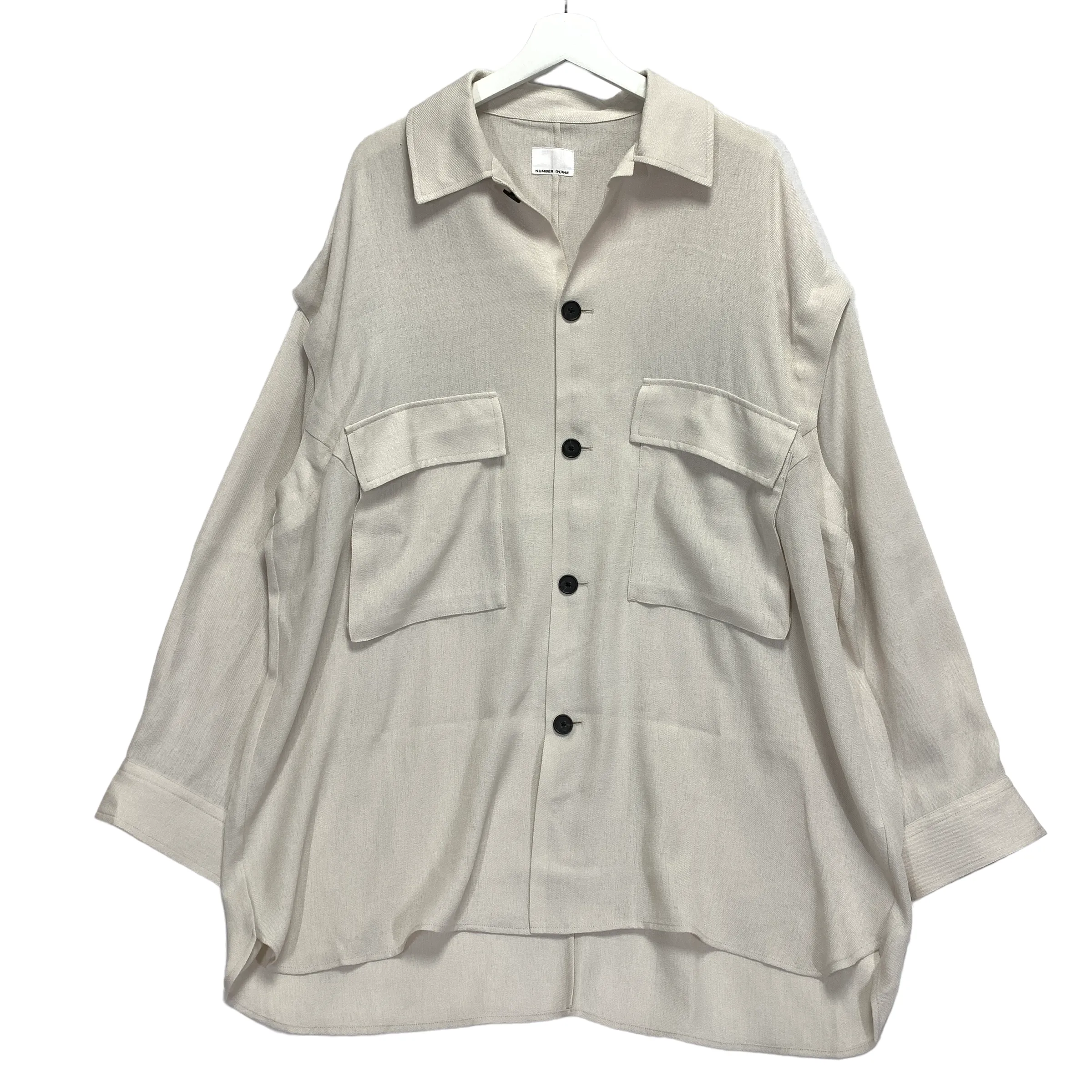 [L] Number Nine Oversized Polyester Shirt Jacket