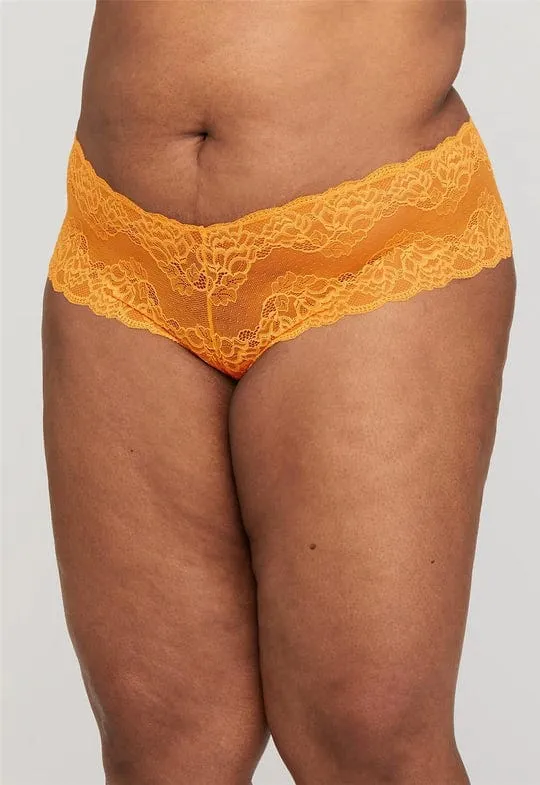 Lace Cheeky Panty- Mango