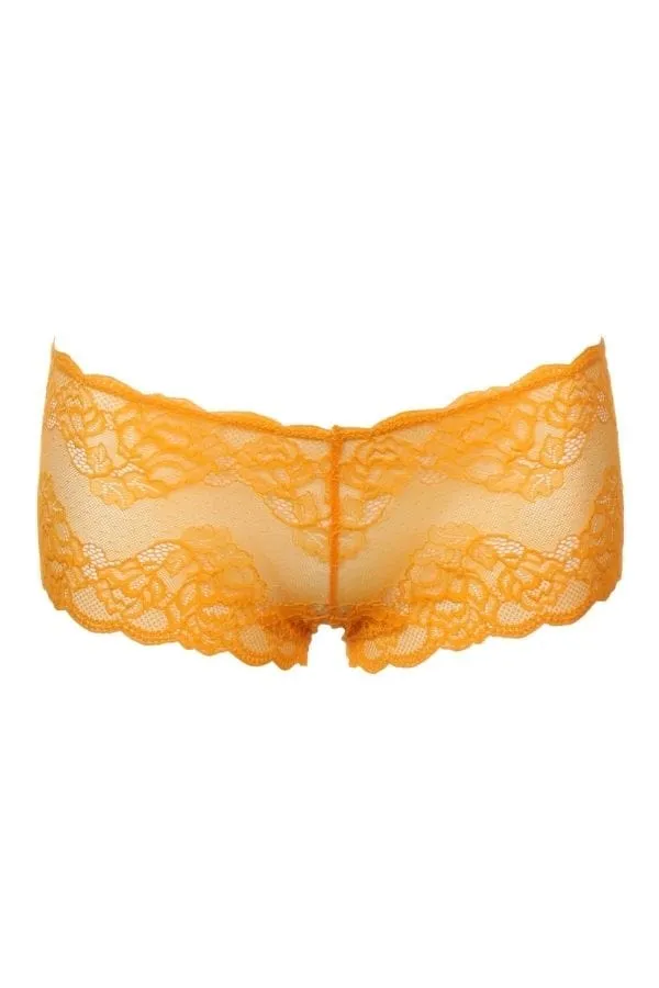 Lace Cheeky Panty- Mango
