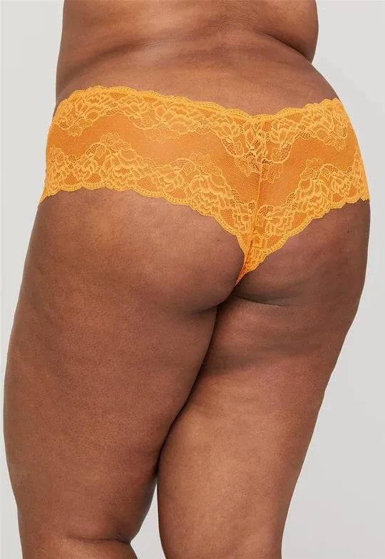 Lace Cheeky Panty- Mango