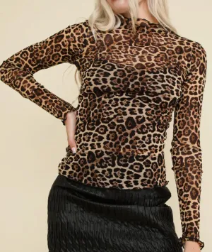 Lace Layering Top | Leopard