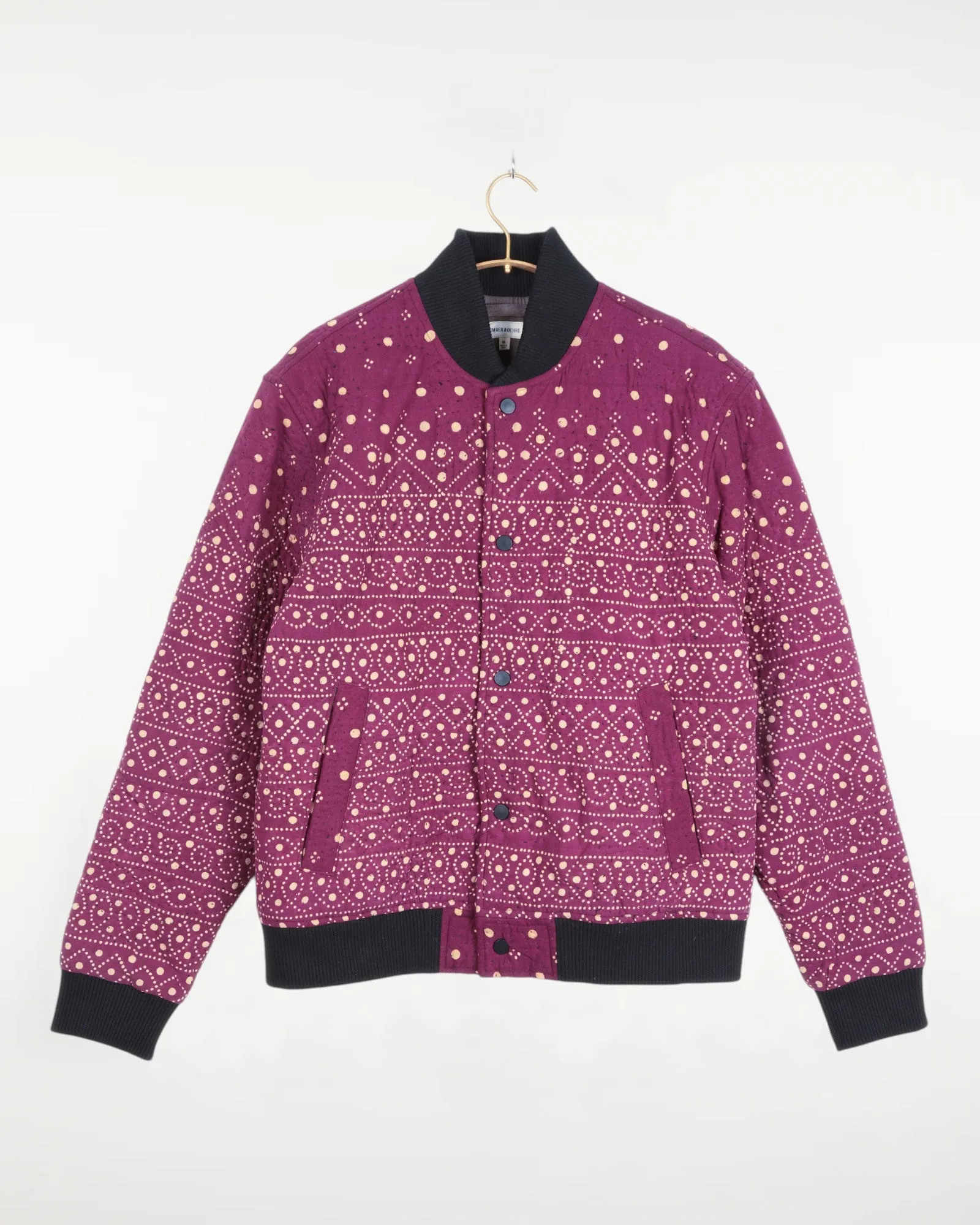 Langza Varsity Jacket Quilted Plum