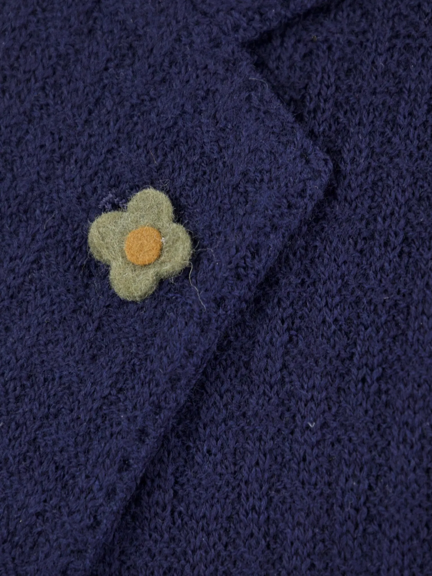 Lardini Navy Liknit Knitted Jacket