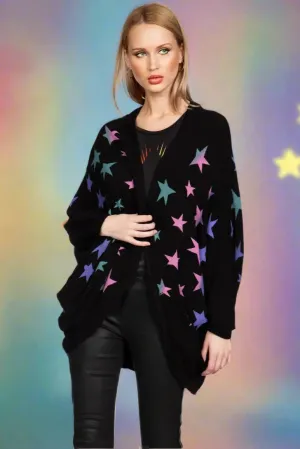 Lauren Moshi Isla Ombre Stars Wrap Cardigan