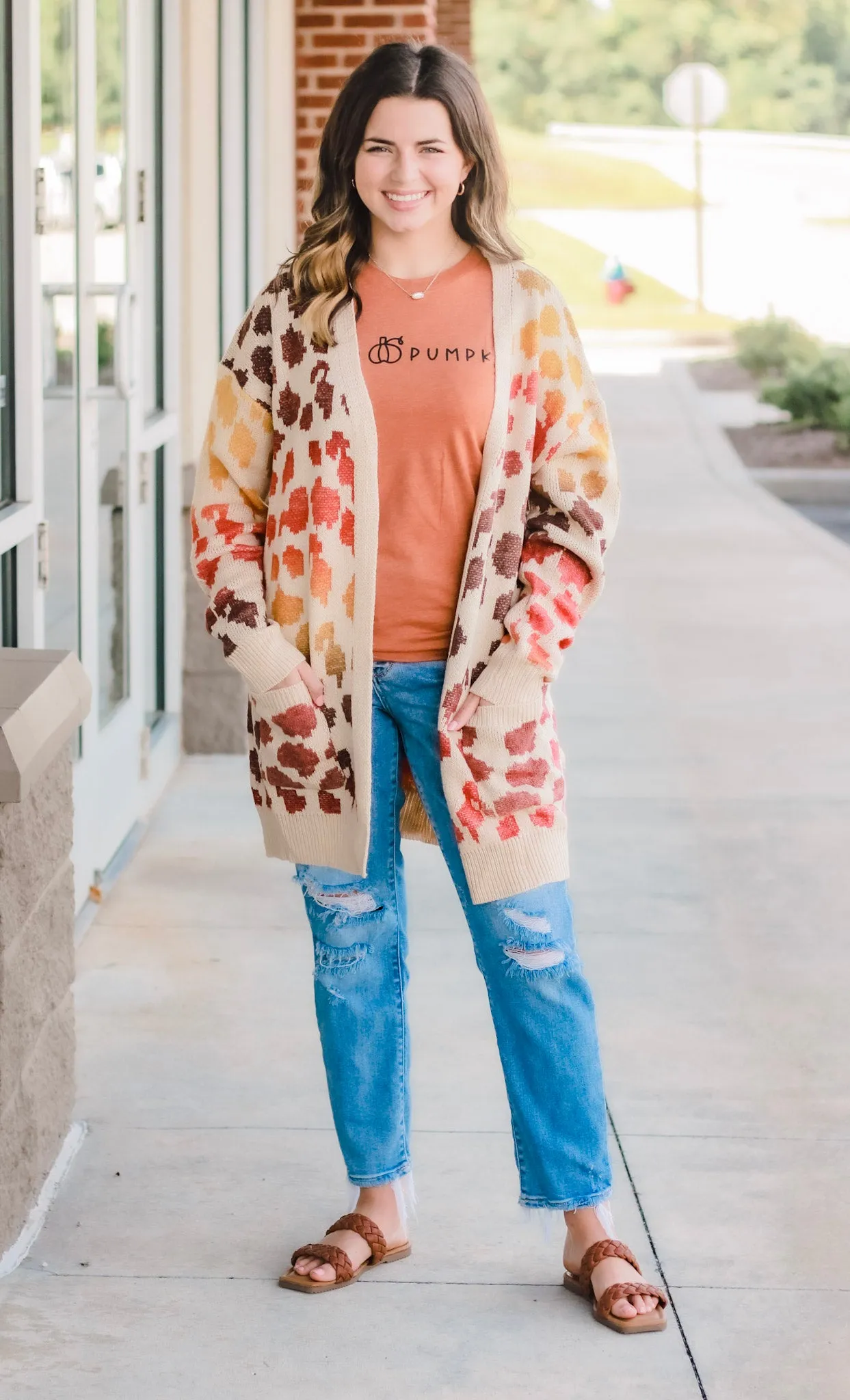 Leafy Leopard Cardigan