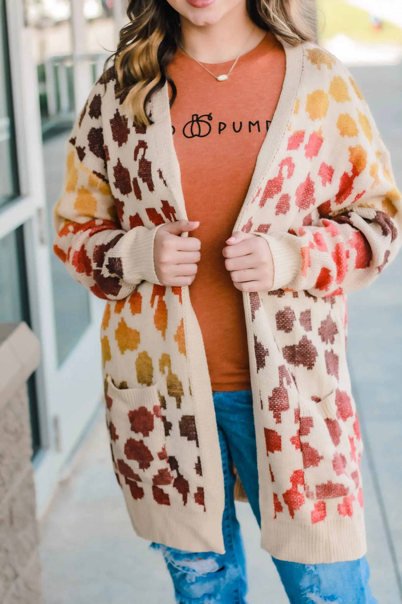 Leafy Leopard Cardigan