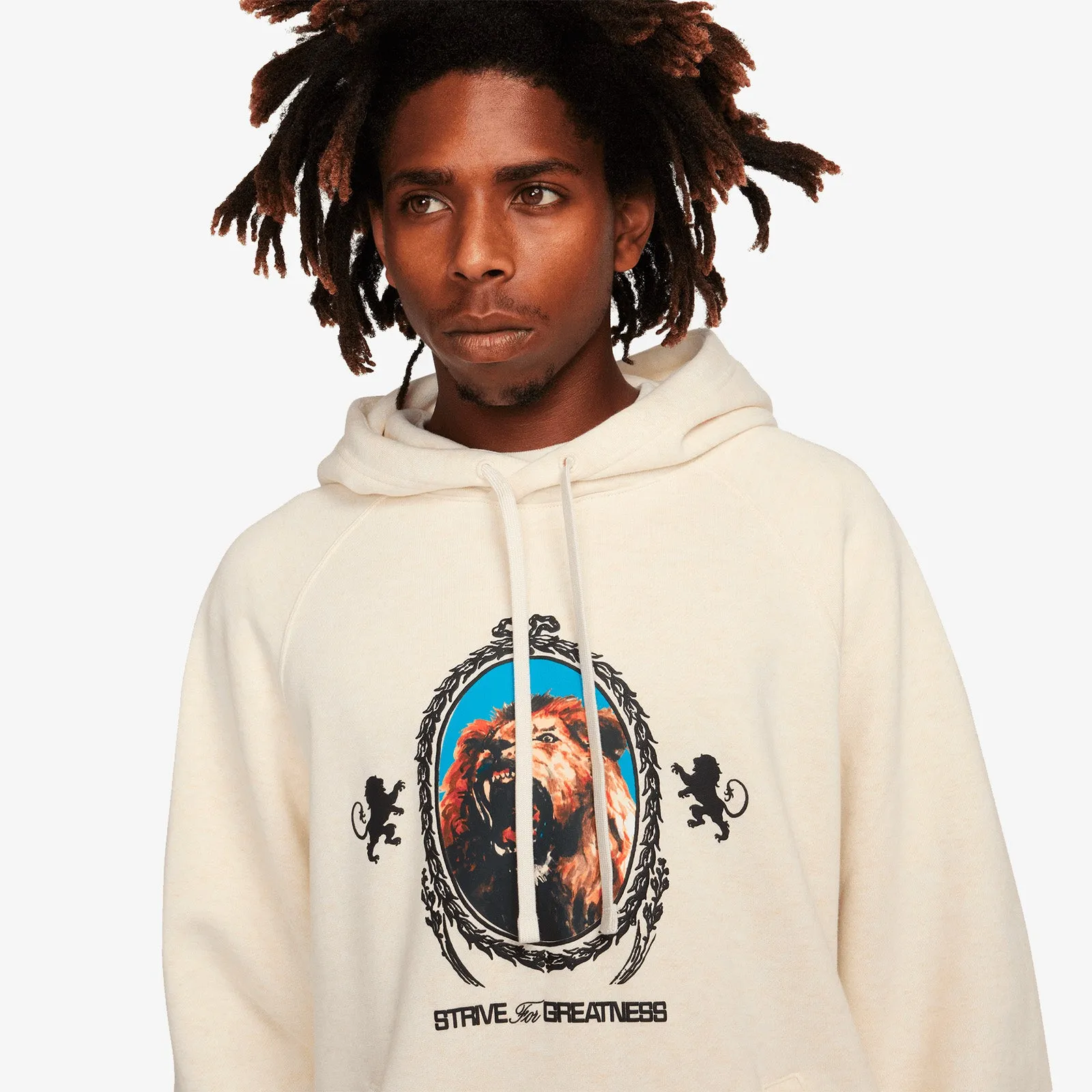 LeBron 'Strive For Greatness' Lion Fleece Hoodie - Phantom