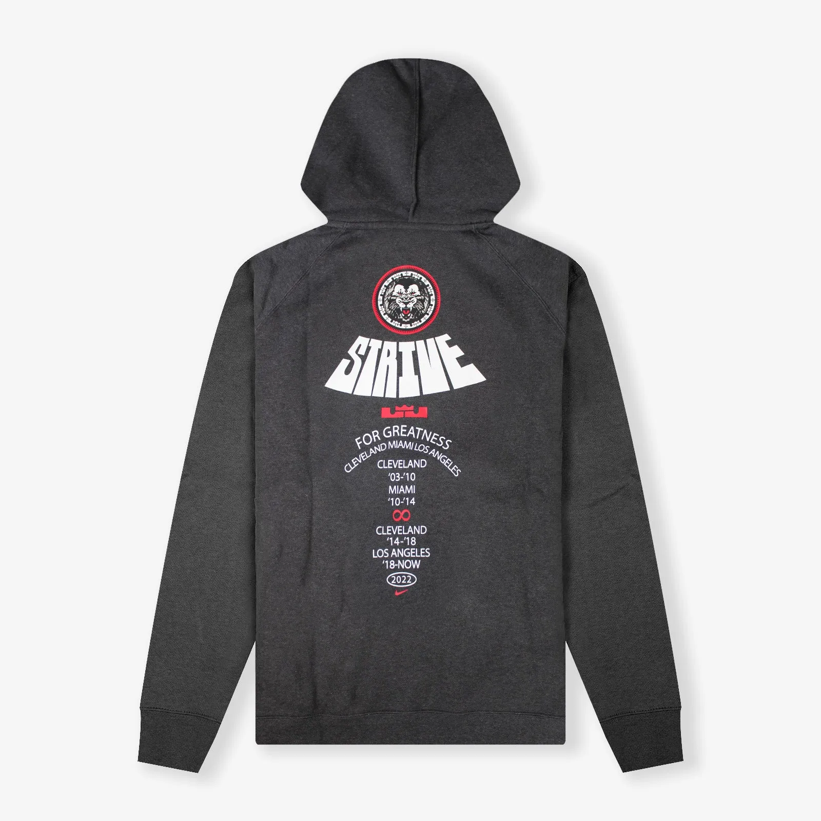 LeBron 'Strive For Greatness' Pullover Hoodie - Black Heather