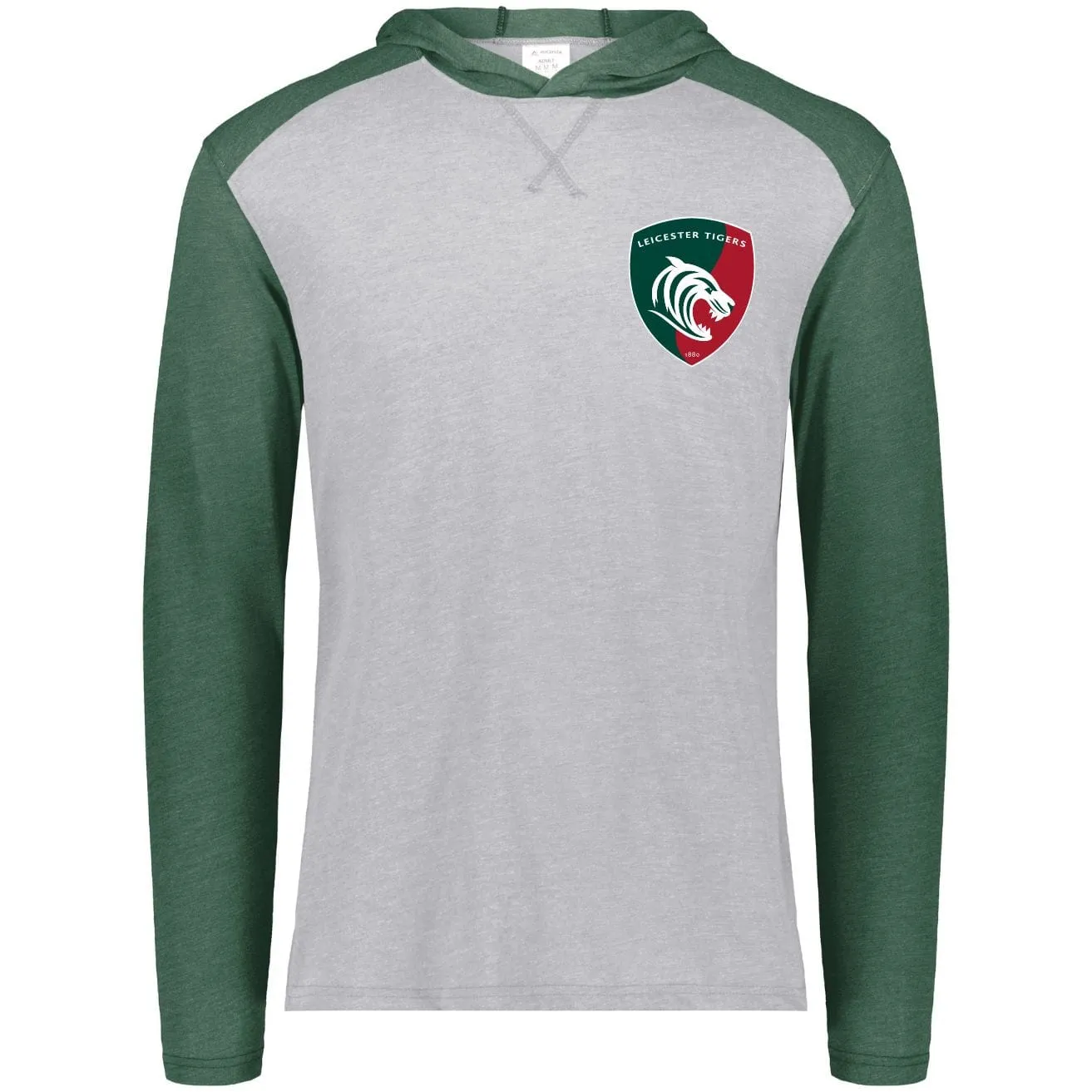 Leicester Tigers Vintage Raglan Hoodie