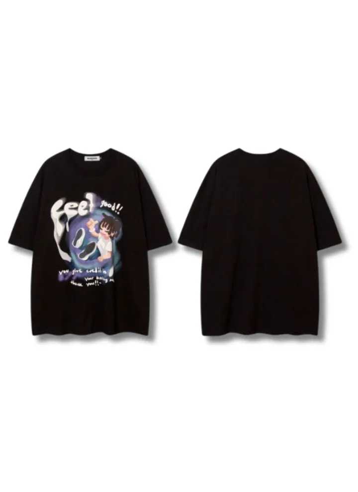 Leon - Feel Good Graphic Vibe Casual T-Shirt