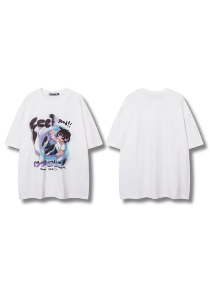 Leon - Feel Good Graphic Vibe Casual T-Shirt