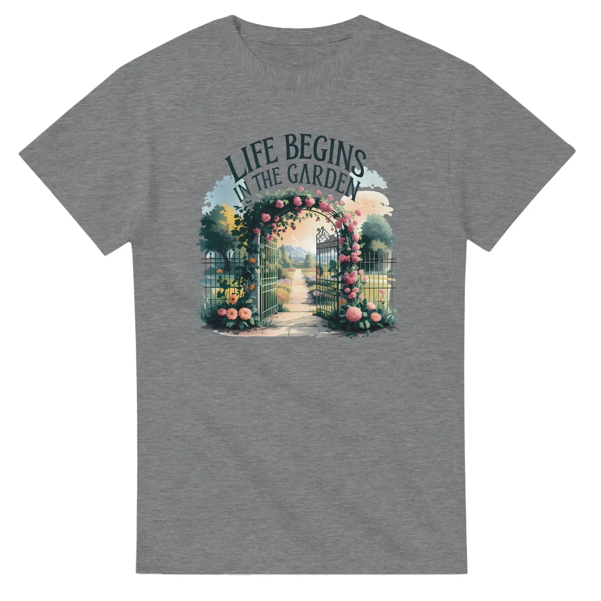 LIFE BEGINS IN THE GARDEN Unisex T-Shirt