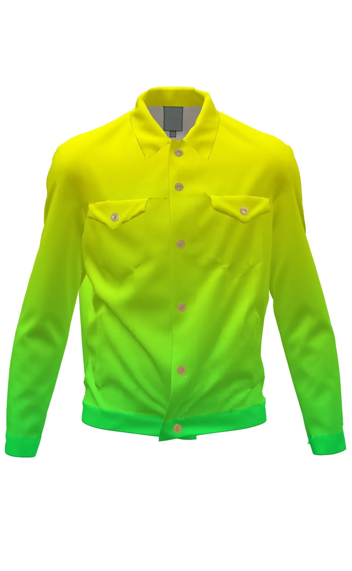 Limeade Ombre Jean Jacket