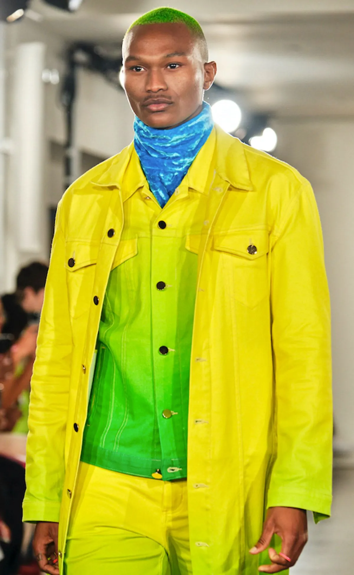 Limeade Ombre Jean Jacket