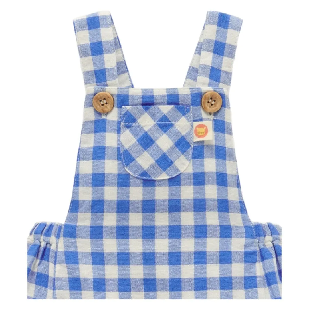 Linen Blend Overall - Nile Gingham
