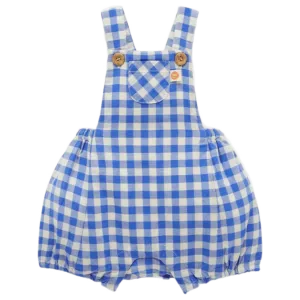 Linen Blend Overall - Nile Gingham