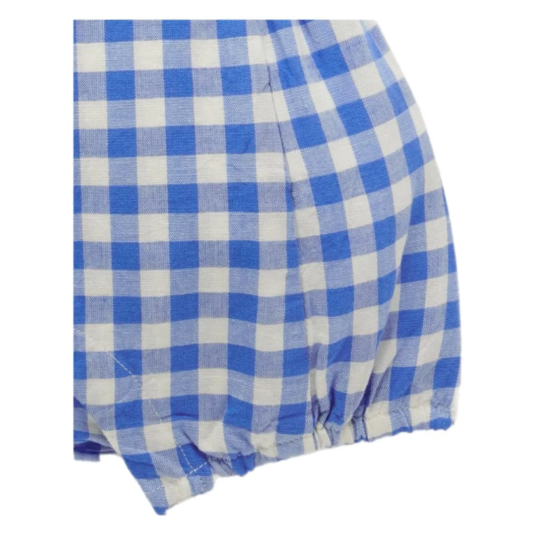Linen Blend Overall - Nile Gingham