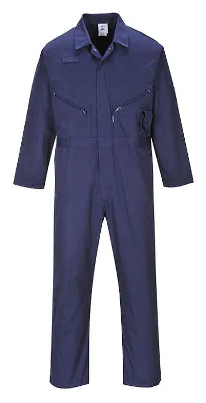 Liverpool Zipped Overall Boiler suit-Coverall Portwest C813