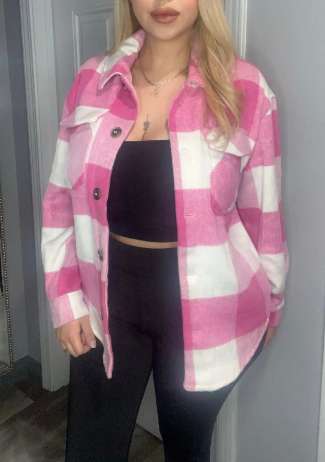 Lizzy Shacket(Pink)