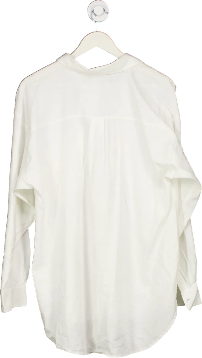 Loft White Button-Up Shirt UK L
