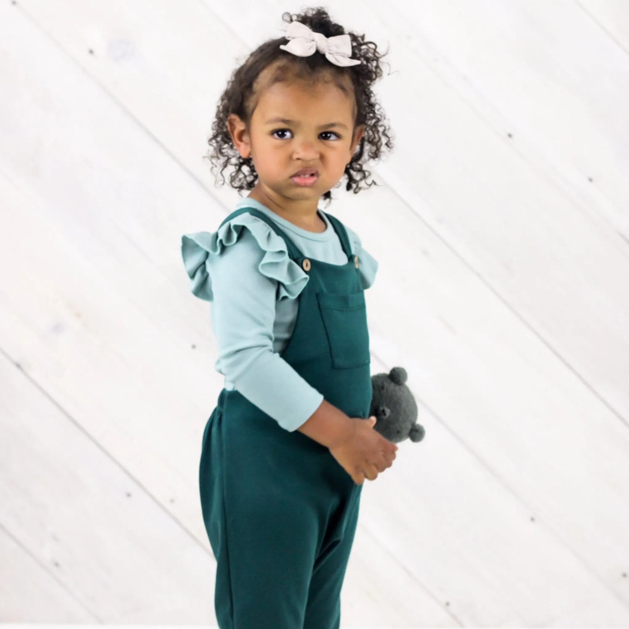 Long Sleeve Ruffle-Sleeve Shirt 6-12m